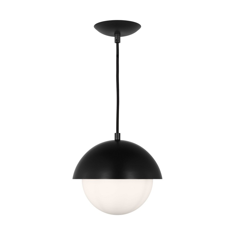 Visual Comfort Studio DJP1021MBK Hyde One Light Pendant, Midnight Black