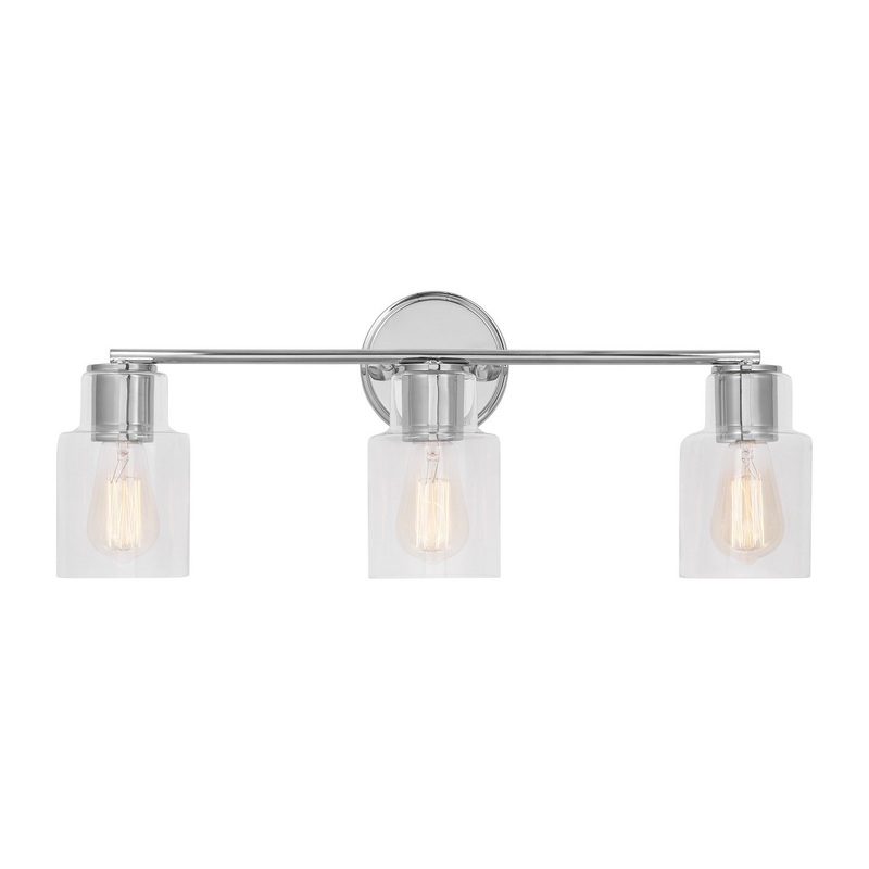 Visual Comfort Studio DJV1003CH Sayward Three Light Bath, Chrome