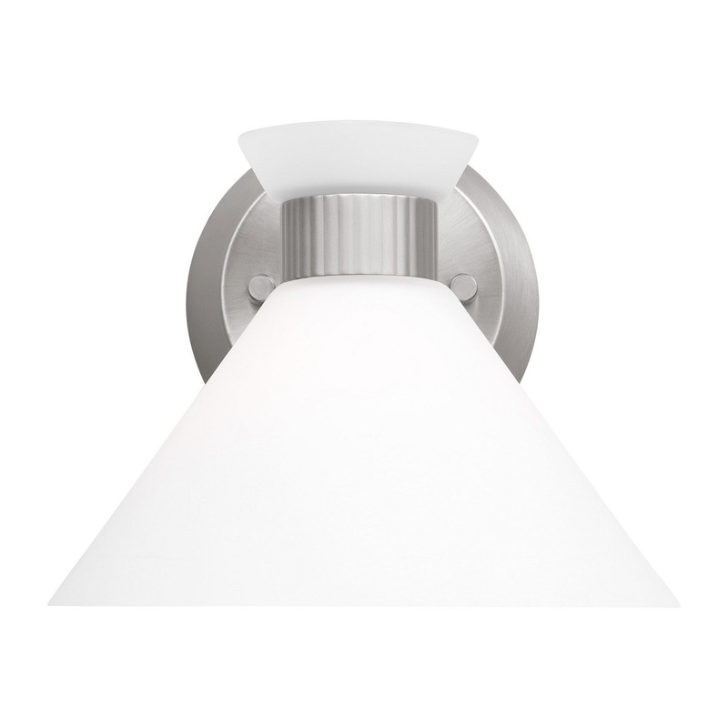 Visual Comfort Studio DJV1011BS Belcarra One Light Wall Sconce, Brushed Steel