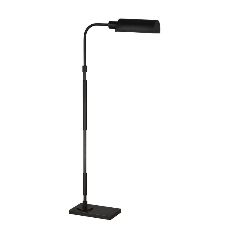 Visual Comfort Studio CT1161AI1 Kenyon One Light Task Floor Lamp, Aged Iron