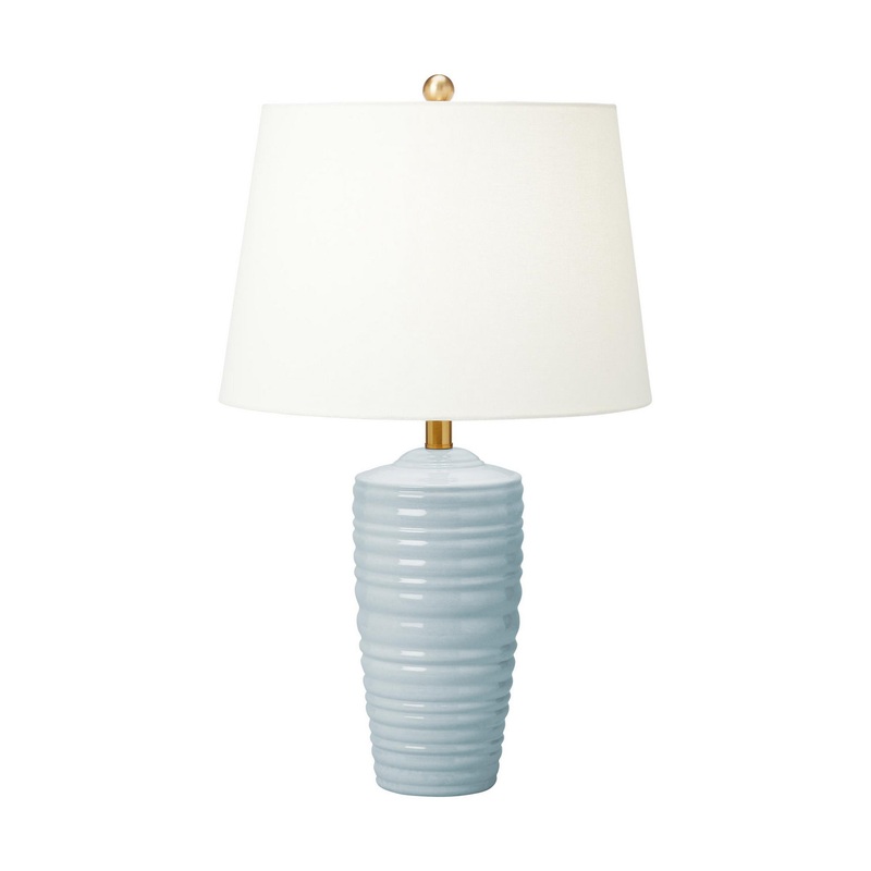 Visual Comfort Studio CT1201FRA1 Waveland One Light Table Lamp, Frosted Anglia
