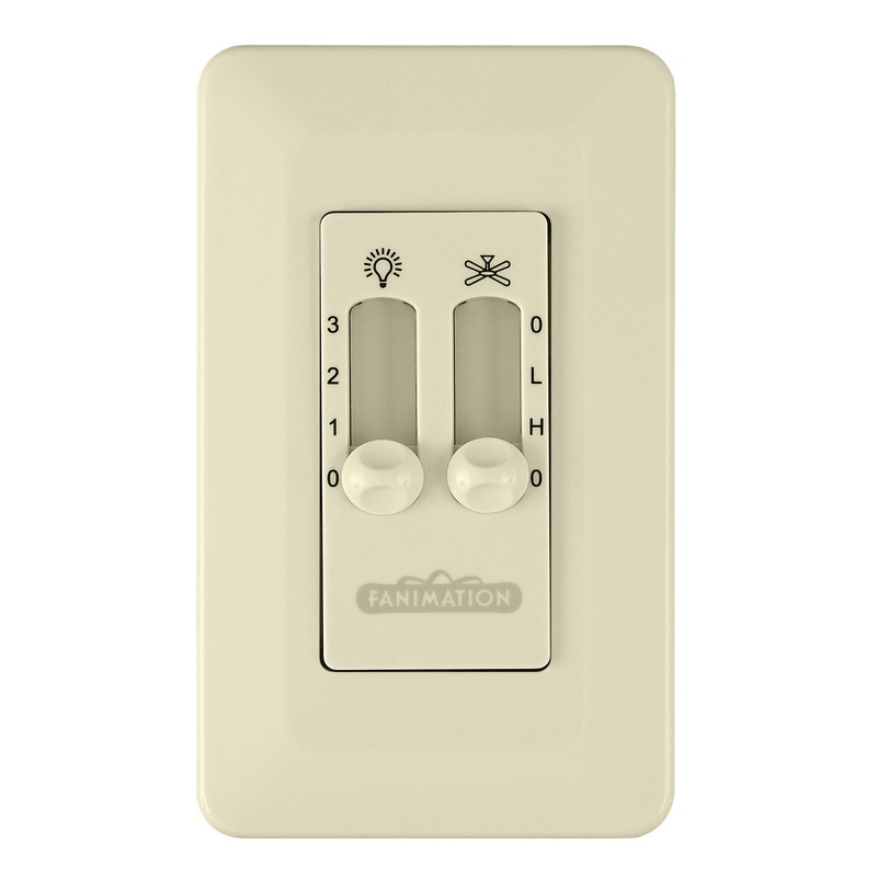Fanimation CW6LA Controls Wall Control Fan & Light Light Almond (Discontinued)