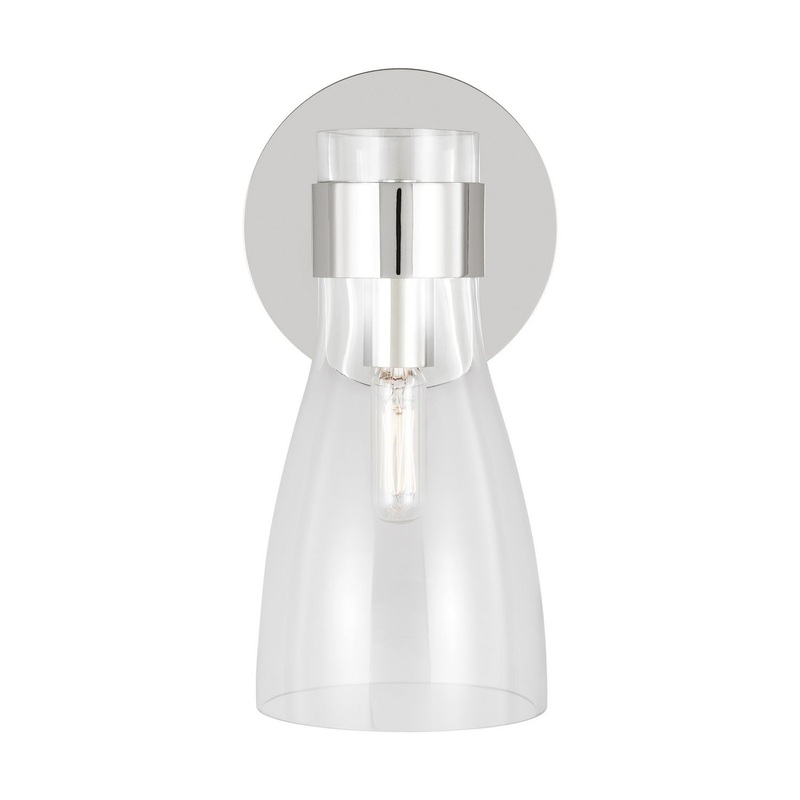 Visual Comfort Studio AEV1001PN Moritz One Light Bath Fixture, Polished Nickel (Discontinued)