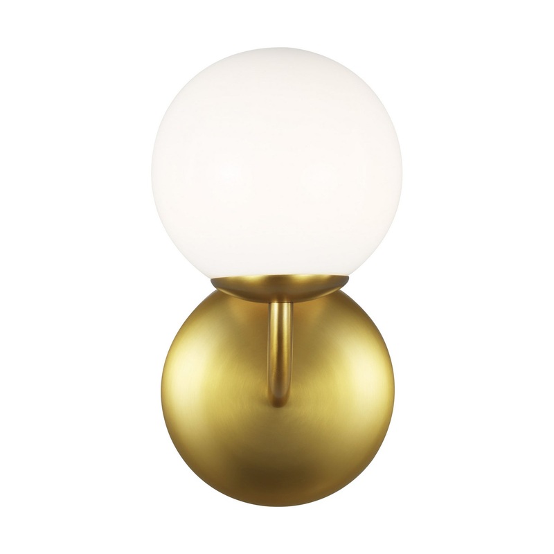 Visual Comfort Studio AEV1011BBS Galassia One Light Vanity, Burnished Brass (Discontinued)