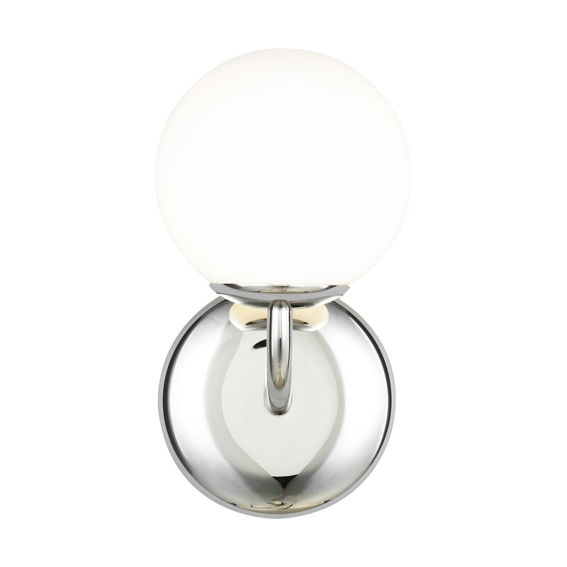 Visual Comfort Studio AEV1011PN Galassia One Light Vanity, Polished Nickel (Discontinued)