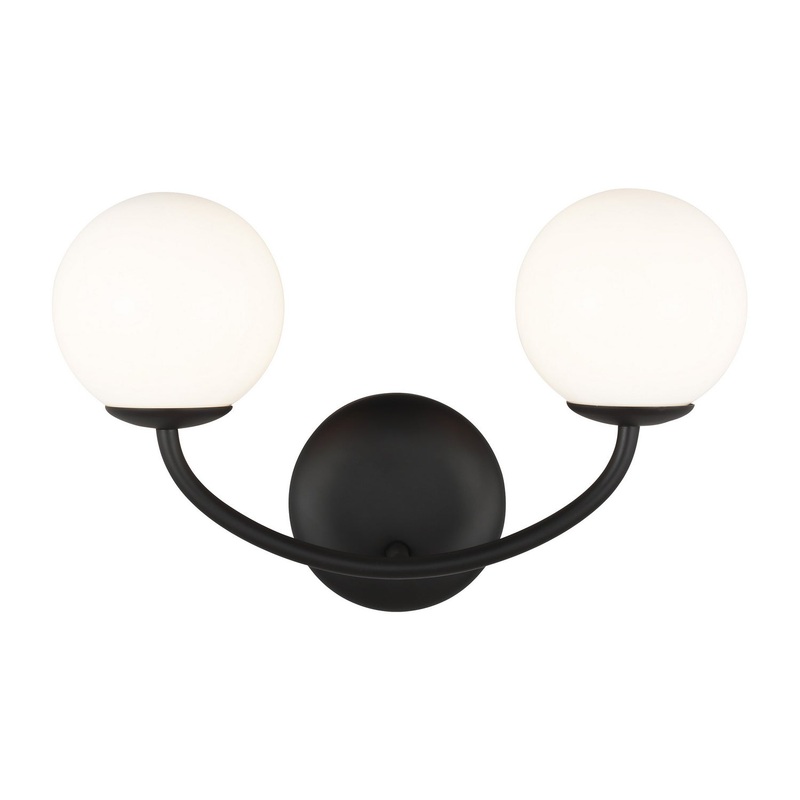 Visual Comfort Studio AEV1012MBK Galassia Two Light Vanity, Midnight Black (Discontinued)