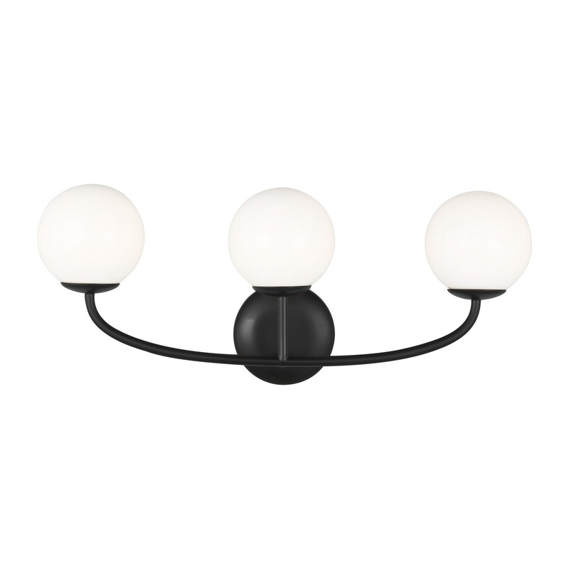 Visual Comfort Studio AEV1013MBK Galassia Three Light Vanity, Midnight Black (Discontinued)