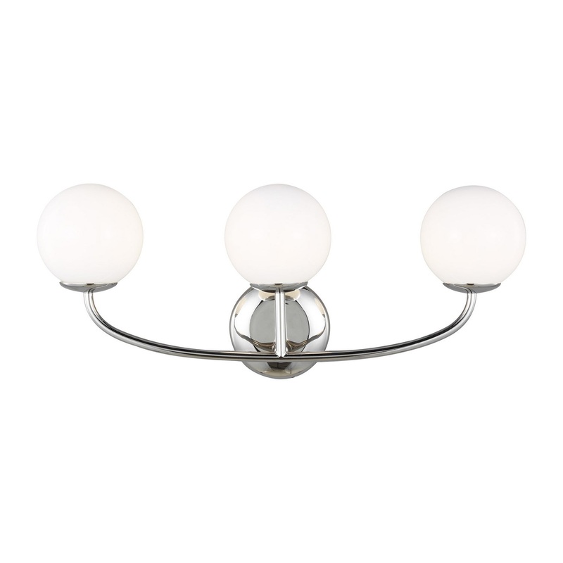 Visual Comfort Studio AEV1013PN Galassia Three Light Vanity, Polished Nickel (Discontinued)