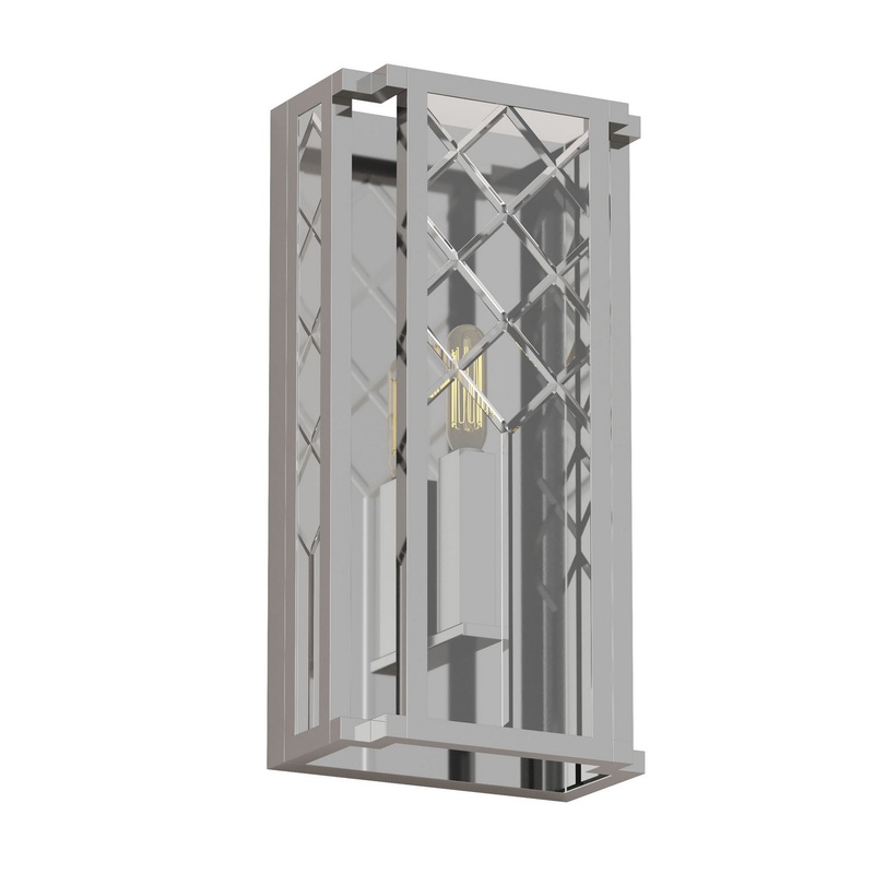 Visual Comfort Studio AW1161PN Erro One Light Wall Sconce, Polished Nickel