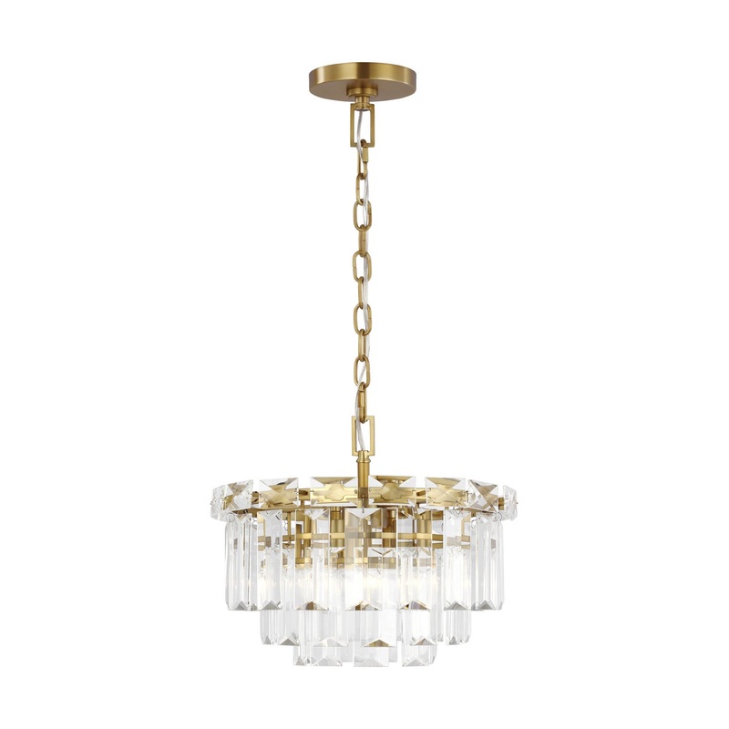 Visual Comfort Studio CC1254BBS Arden Four Light Chandelier, Burnished Brass