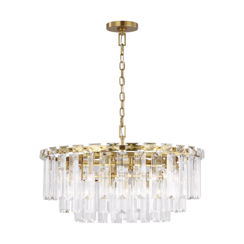 Visual Comfort Studio CC12716BBS Arden 16 Light Chandelier, Burnished Brass
