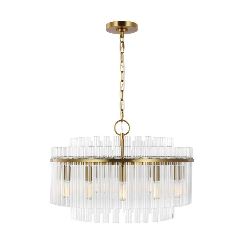 Visual Comfort Studio CC12812BBS Beckett 12 Light Chandelier, Burnished Brass
