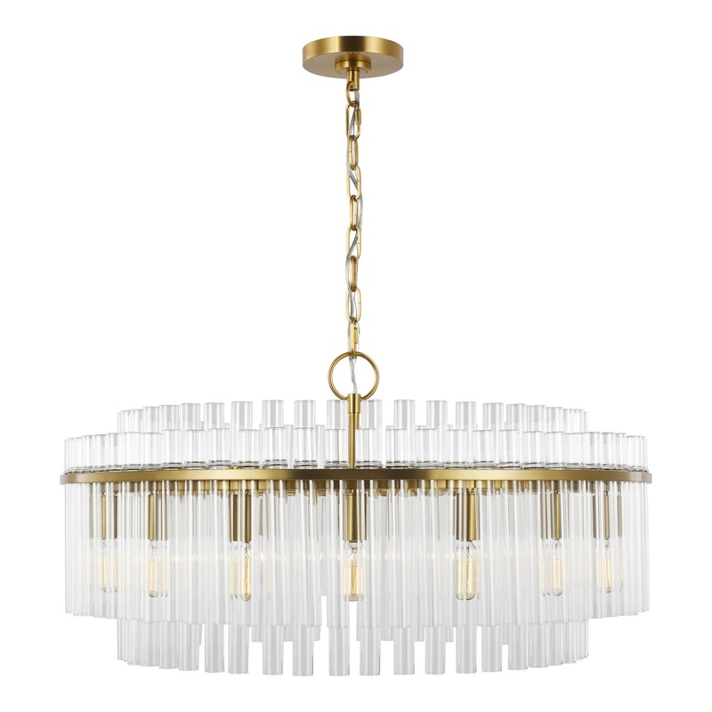 Visual Comfort Studio CC12916BBS Beckett 16 Light Chandelier, Burnished Brass