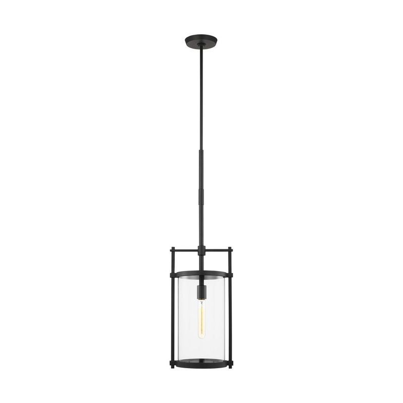 Visual Comfort Studio CO1341TXB Eastham One Light Outdoor Pendant, Textured Black