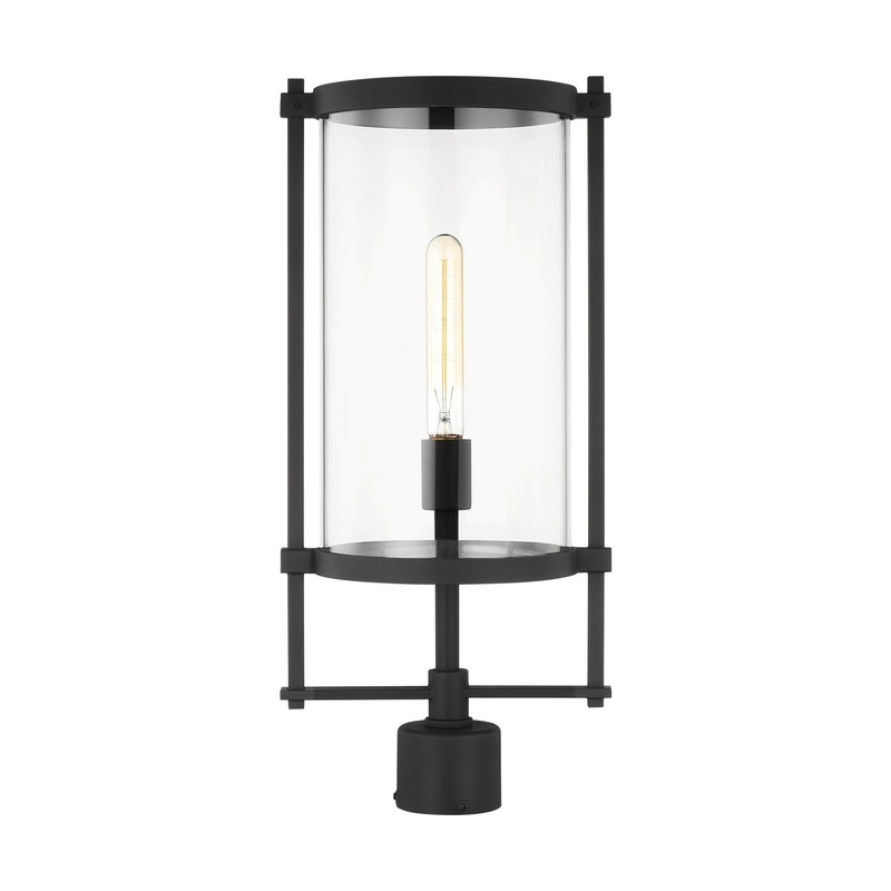Visual Comfort Studio CO1351TXB Eastham One Light Outdoor Post Lantern, Textured Black