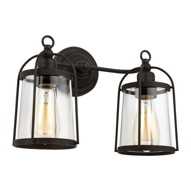 Visual Comfort Studio CV1002SMS Stonington Two Light Vanity, Smith Steel (Discontinued)