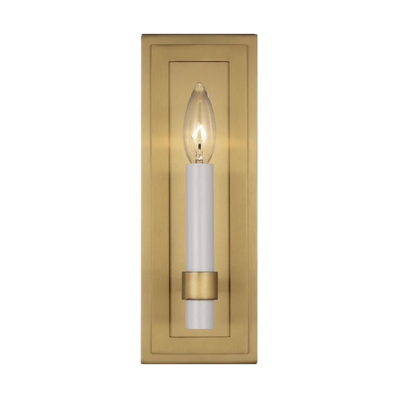 Visual Comfort Studio CW1231BBS Marston One Light Wall Sconce, Burnished Brass