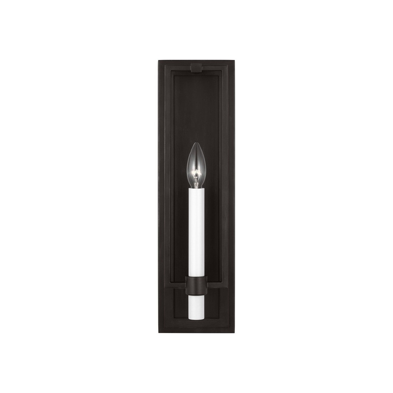 Visual Comfort Studio CW1241AI Marston One Light Wall Sconce, Aged Iron