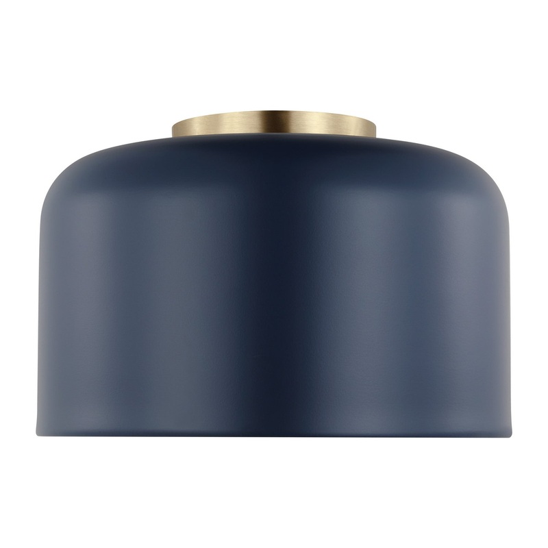 Visual Comfort Studio 7505401EN3-127 Malone LED Flush Mount, Navy