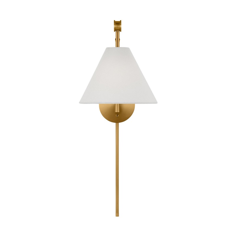 Visual Comfort Studio AEW1021BBS Remy One Light Bath Fixture, Burnished Brass (Discontinued)
