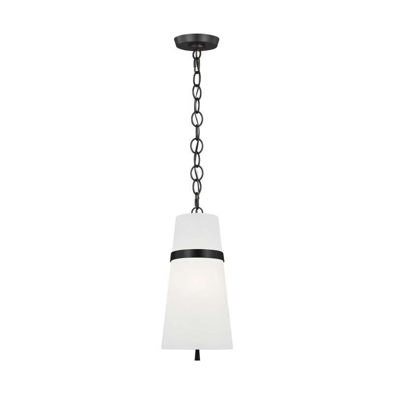 Visual Comfort Studio AP1161AI Cordtlandt One Light Pendant, Aged Iron