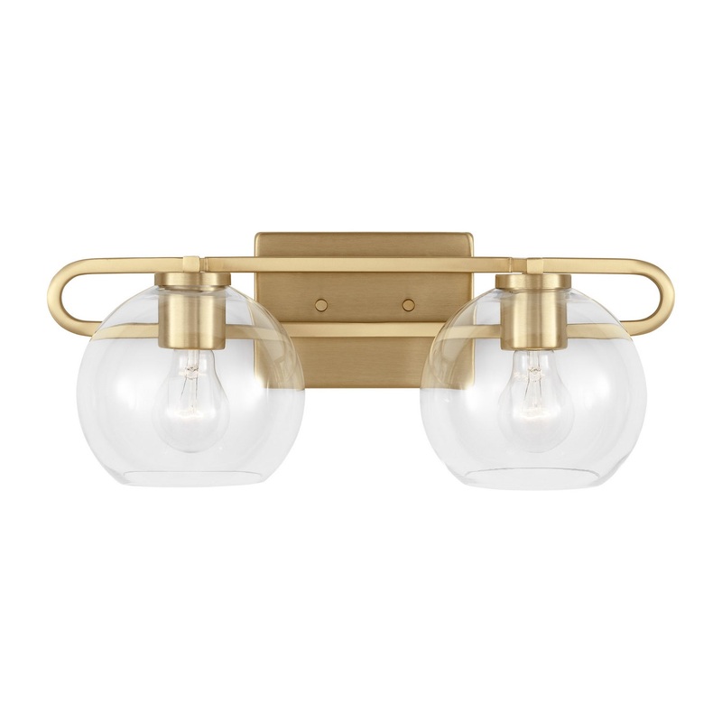Visual Comfort Studio 4455702-848 Codyn Two Light Bath Vanity, Satin Brass