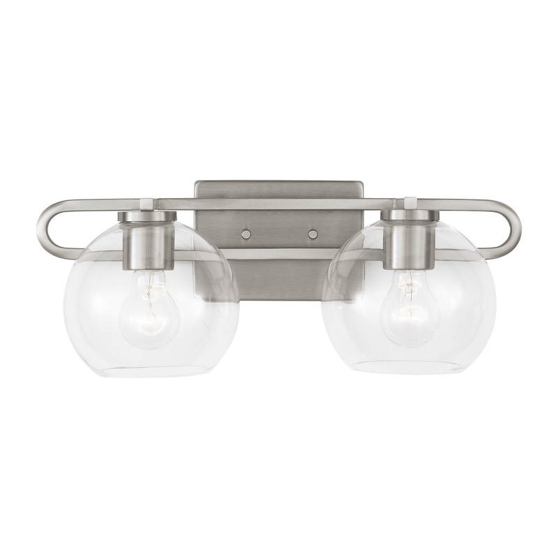 Visual Comfort Studio 4455702-962 Codyn Two Light Bath Vanity, Brushed Nickel