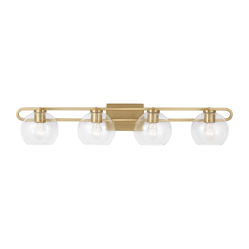 Visual Comfort Studio 4455704-848 Codyn Four Light Bath Vanity, Satin Brass