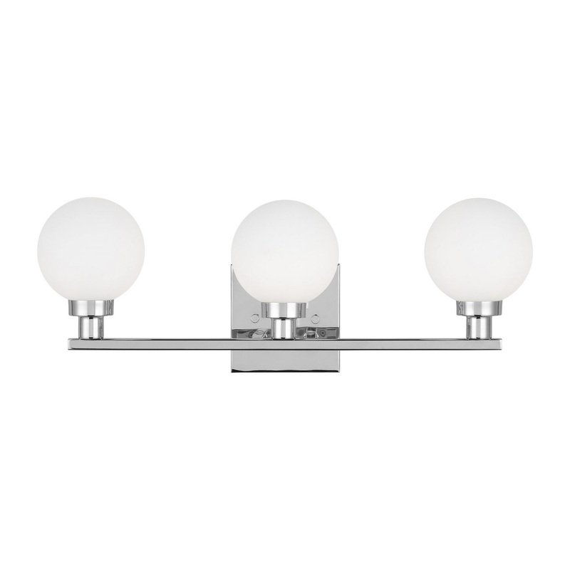 Visual Comfort Studio 4461603-05 Clybourn Three Light Bath Vanity, Chrome