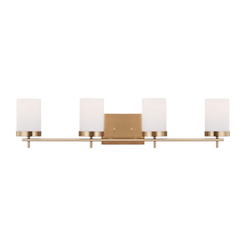 Visual Comfort Studio 4490304-848 Zire Four Light Bath, Satin Brass