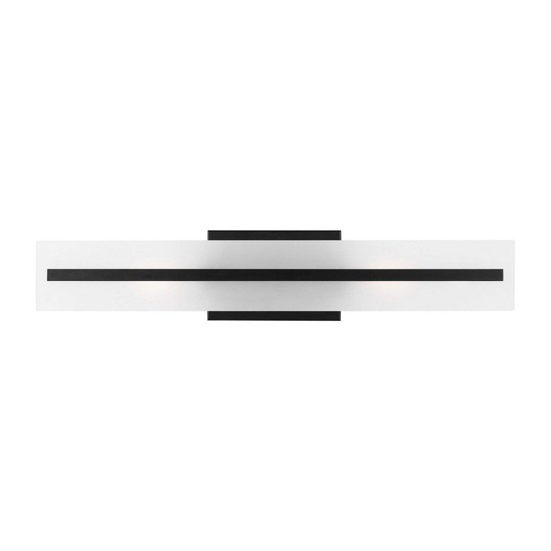 Visual Comfort Studio 4554302-112 Dex Two Light Bath Vanity, Midnight Black