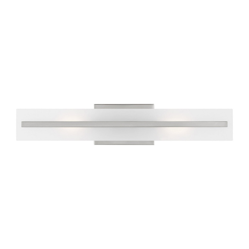 Visual Comfort Studio 4554302-962 Dex Two Light Bath Vanity, Brushed Nickel