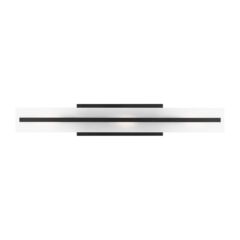Visual Comfort Studio 4654303-112 Dex Three Light Bath Vanity, Midnight Black