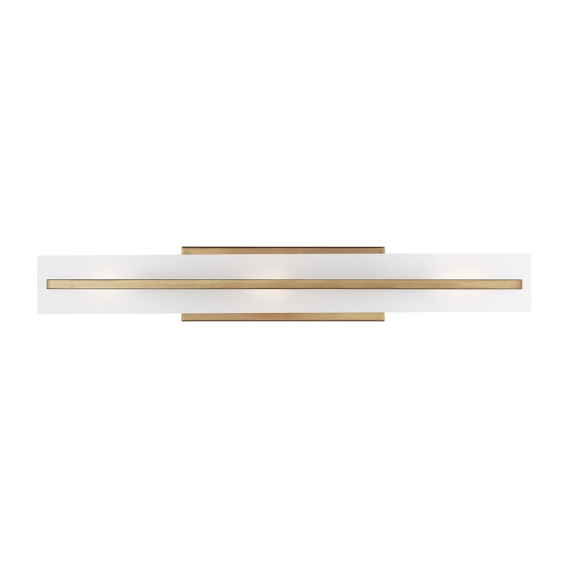 Visual Comfort Studio 4654303-848 Dex Three Light Bath Vanity, Satin Brass
