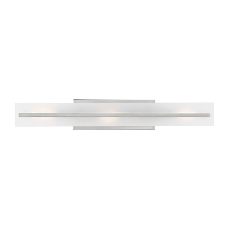 Visual Comfort Studio 4654303-962 Dex Three Light Bath Vanity, Brushed Nickel