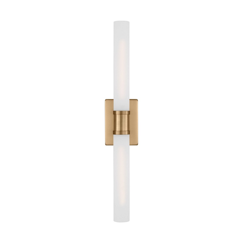 Visual Comfort Studio 4665002-848 Keaton Two Light Bath Vanity, Satin Brass