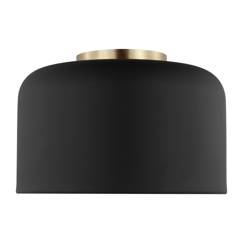 Visual Comfort Studio 7505401EN3-112 Malone LED Flush Mount, Midnight Black