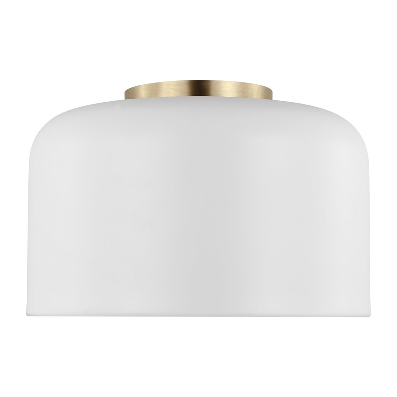 Visual Comfort Studio 7505401EN3-115 Malone LED Flush Mount, Matte White