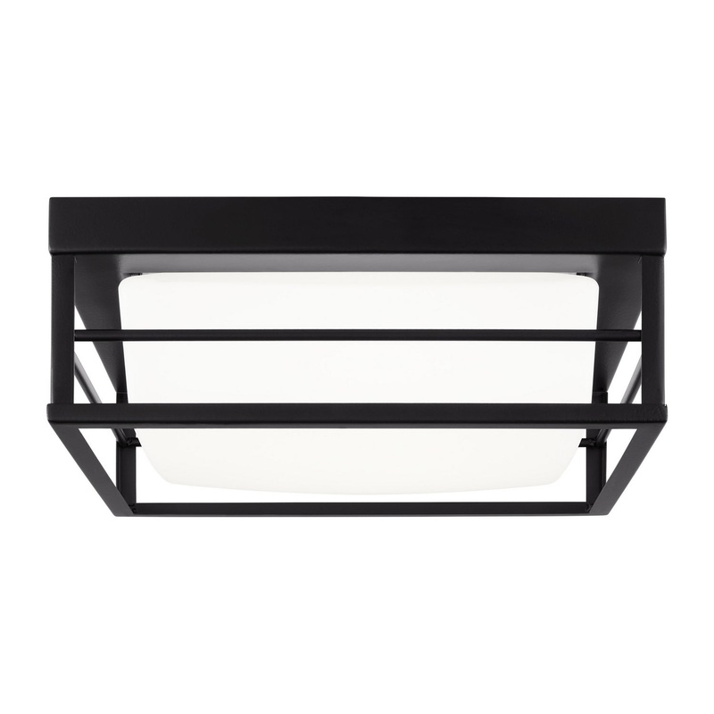 Visual Comfort Studio 7529693S-112 Dearborn LED Flush Mount, Midnight Black