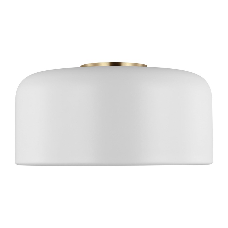 Visual Comfort Studio 7605401EN3-115 Malone LED Flush Mount, Matte White
