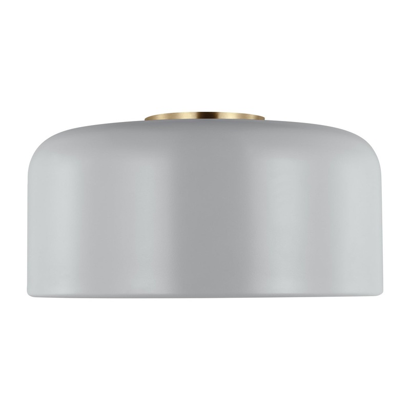 Visual Comfort Studio 7605401EN3-118 Malone LED Flush Mount, Matte Grey