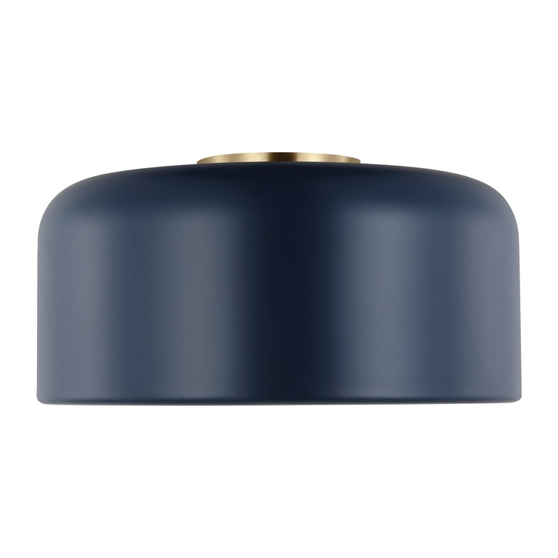 Visual Comfort Studio 7605401EN3-127 Malone LED Flush Mount, Navy
