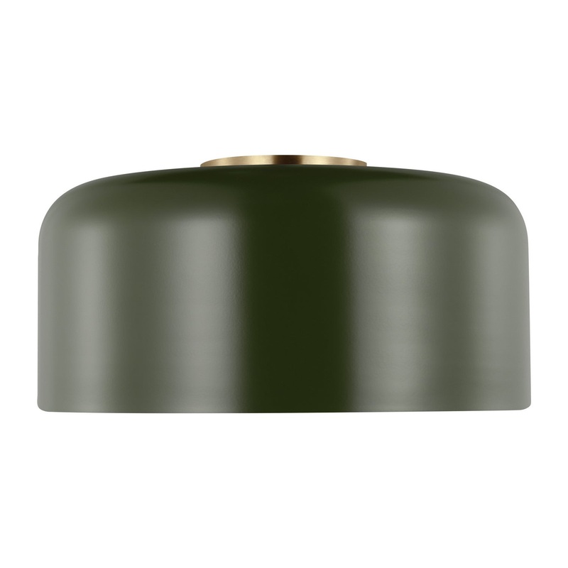 Visual Comfort Studio 7605401EN3-145 Malone LED Flush Mount, Olive