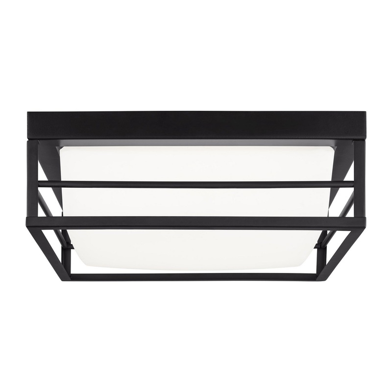 Visual Comfort Studio 7629693S-112 Dearborn LED Flush Mount, Midnight Black