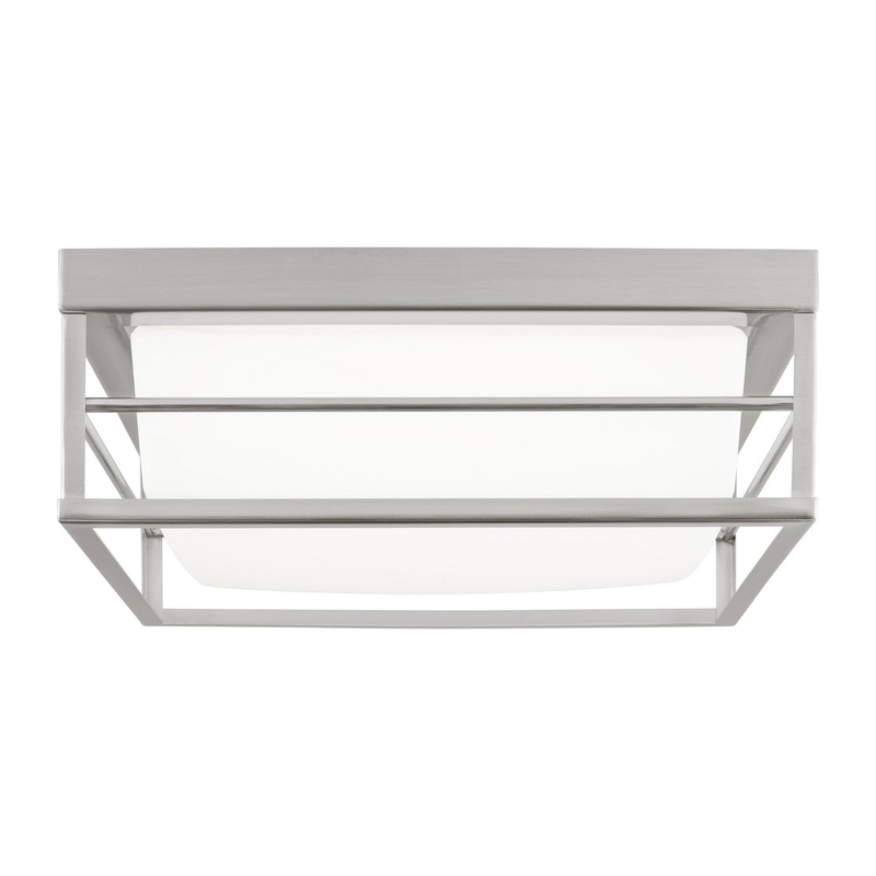 Visual Comfort Studio 7629693S-962 Dearborn LED Flush Mount, Brushed Nickel
