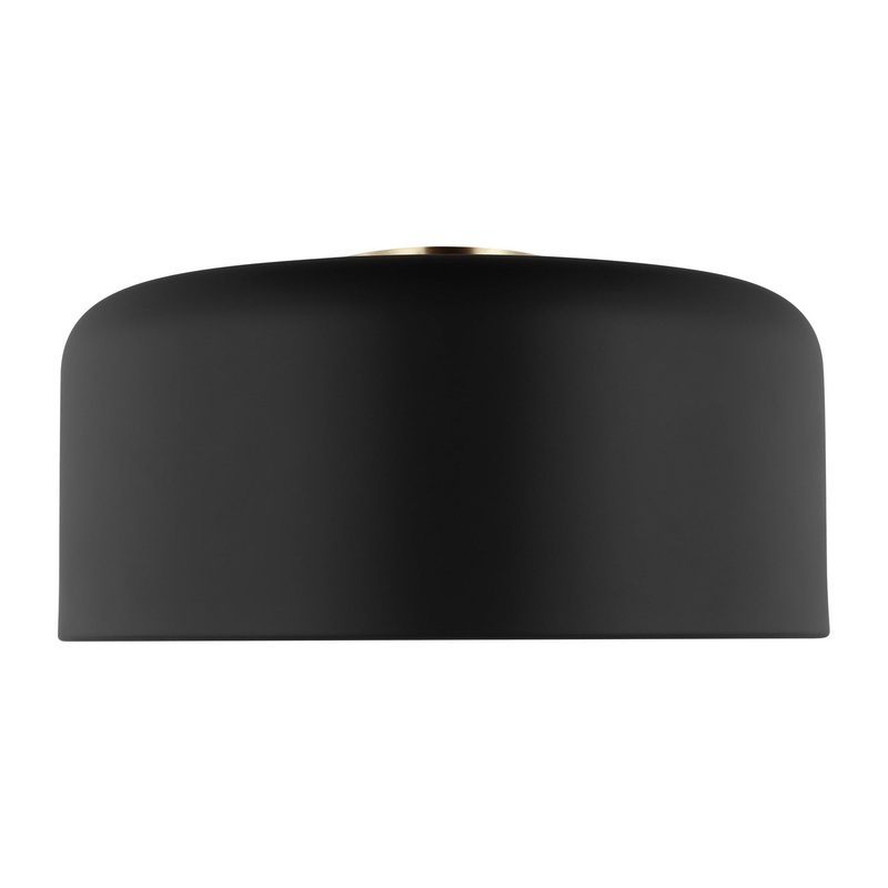 Visual Comfort Studio 7705401EN3-112 Malone LED Flush Mount, Midnight Black
