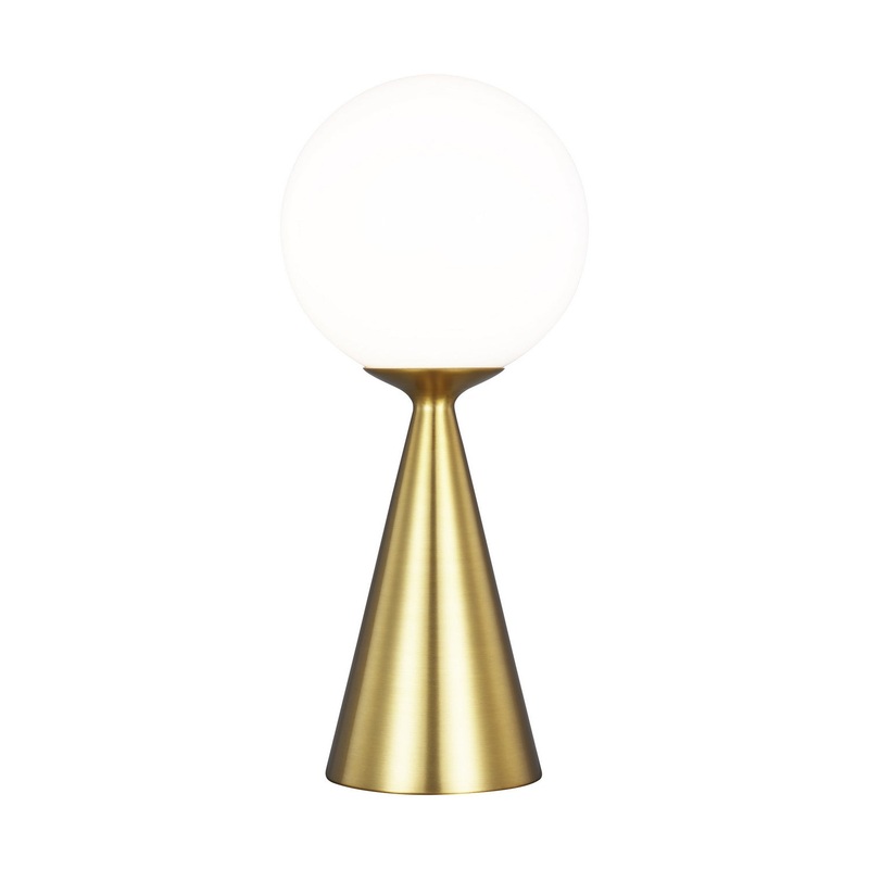 Visual Comfort Studio AET1021BBS1 Galassia One Light Table Lamp, Burnished Brass (Discontinued)