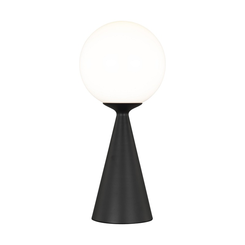Visual Comfort Studio AET1021MBK1 Galassia One Light Table Lamp, Midnight Black (Discontinued)