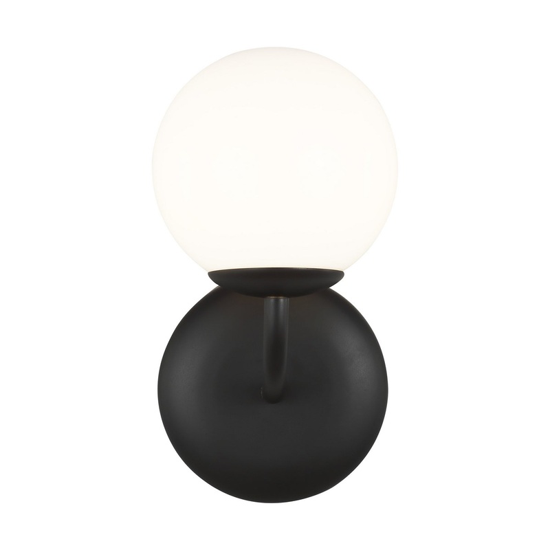 Visual Comfort Studio AEV1011MBK Galassia One Light Vanity, Midnight Black (Discontinued)