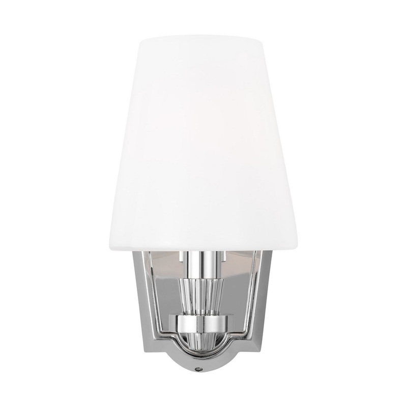 Visual Comfort Studio AV1001PN Paisley One Light Vanity, Polished Nickel (Discontinued)